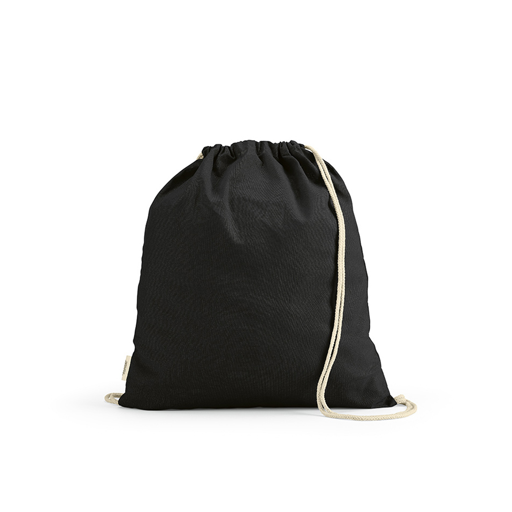 Sac à cordon Lhotse rCOTON 140 g/m². Cordon en coton recyclé