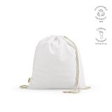 Vue 4 de Sac à cordon Lhotse rCOTON 140 g/m². Cordon en coton recyclé