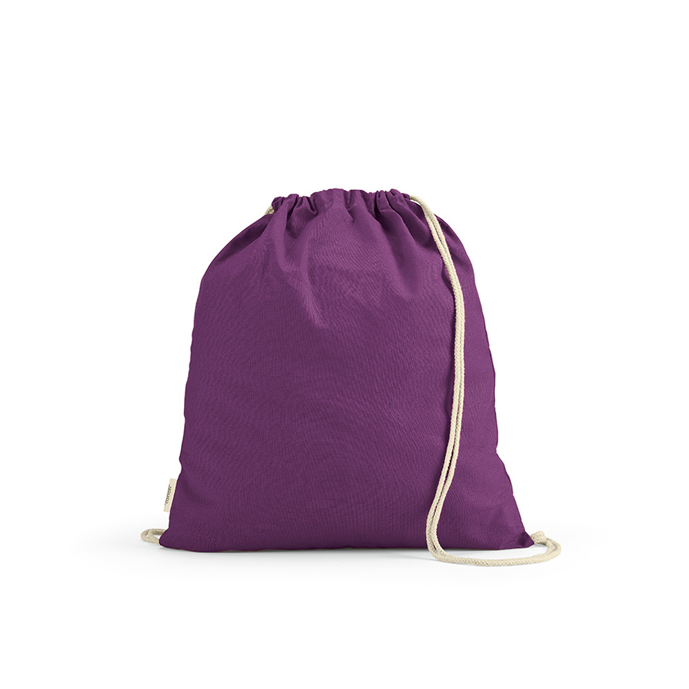 Sac à cordon Lhotse rCOTON 140 g/m². Cordon en coton recyclé
