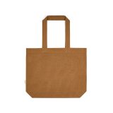 Vue 10 de Sac shopping Blanc rCOTON 220 g/m². Anses 65 cm, soufflet