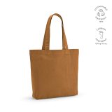 Vue 12 de Sac shopping Blanc rCOTON 220 g/m². Anses 65 cm, soufflet