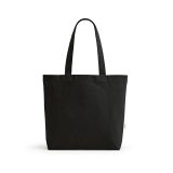 Vue 4 de Sac shopping Blanc rCOTON 220 g/m². Anses 65 cm, soufflet