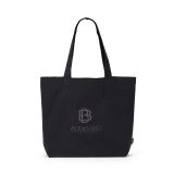 Vue 7 de Sac shopping Blanc rCOTON 220 g/m². Anses 65 cm, soufflet