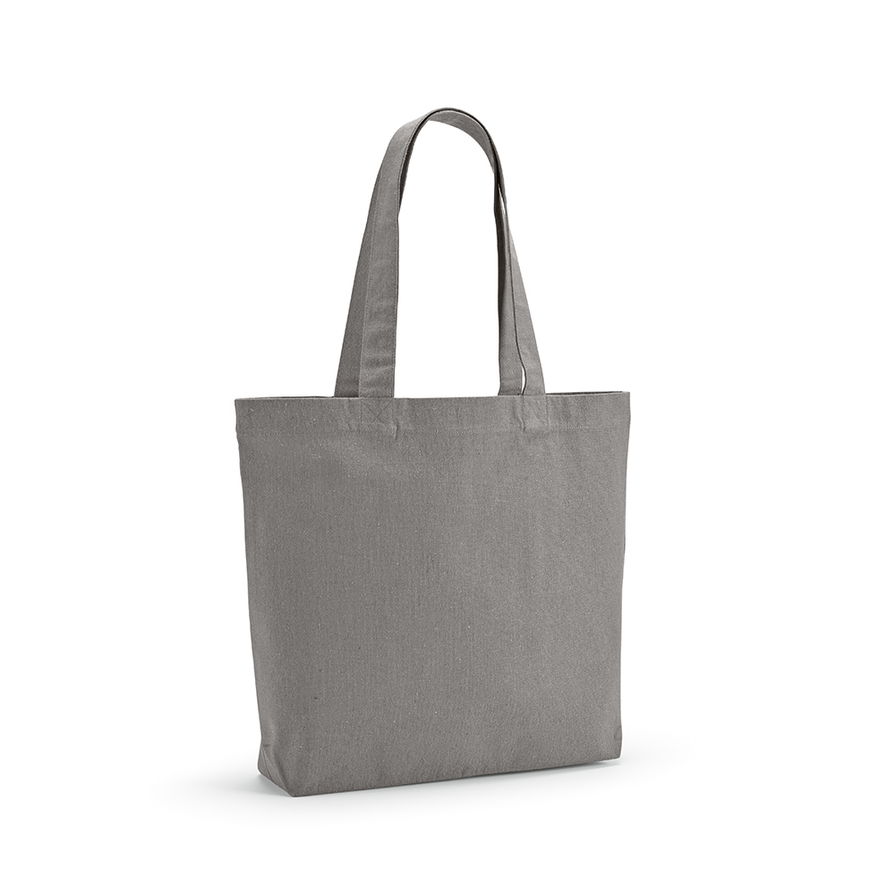 Sac shopping Blanc rCOTON 220 g/m². Anses 65 cm, soufflet
