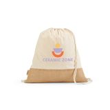 Vue 7 de Sac à cordon Denali rCOTON 180 g/m² et jute 275 g/m²