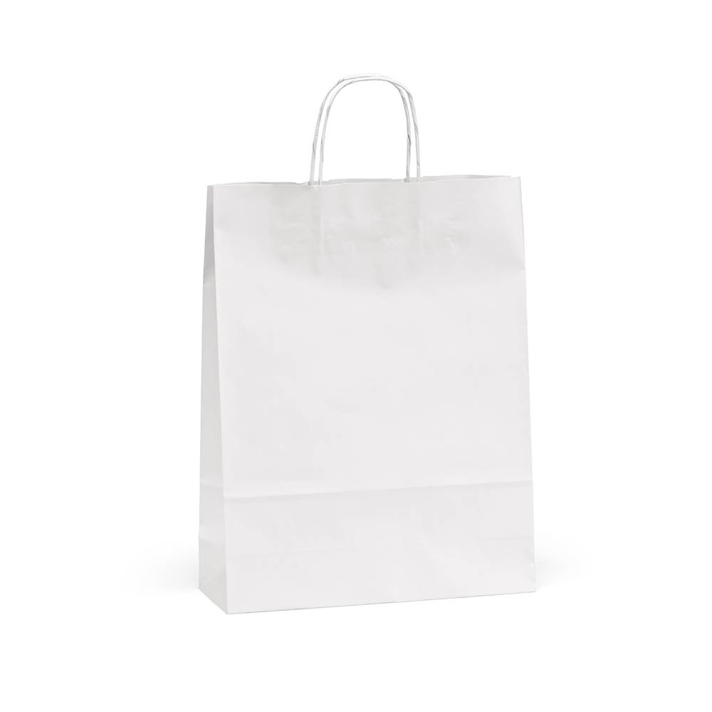 Sac kraft blanc Etna L. 100g/m². Fabriqué au Portugal
