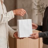 Vue 5 de Sac kraft Etna S blanc 90g/m². Fabriqué au Portugal