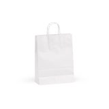 Vue 4 de Sac kraft Etna M blanc 90g/m². Fabriqué au Portugal