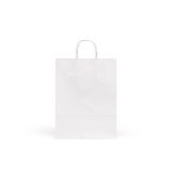 Vue 2 de Sac kraft Etna M blanc 90g/m². Fabriqué au Portugal
