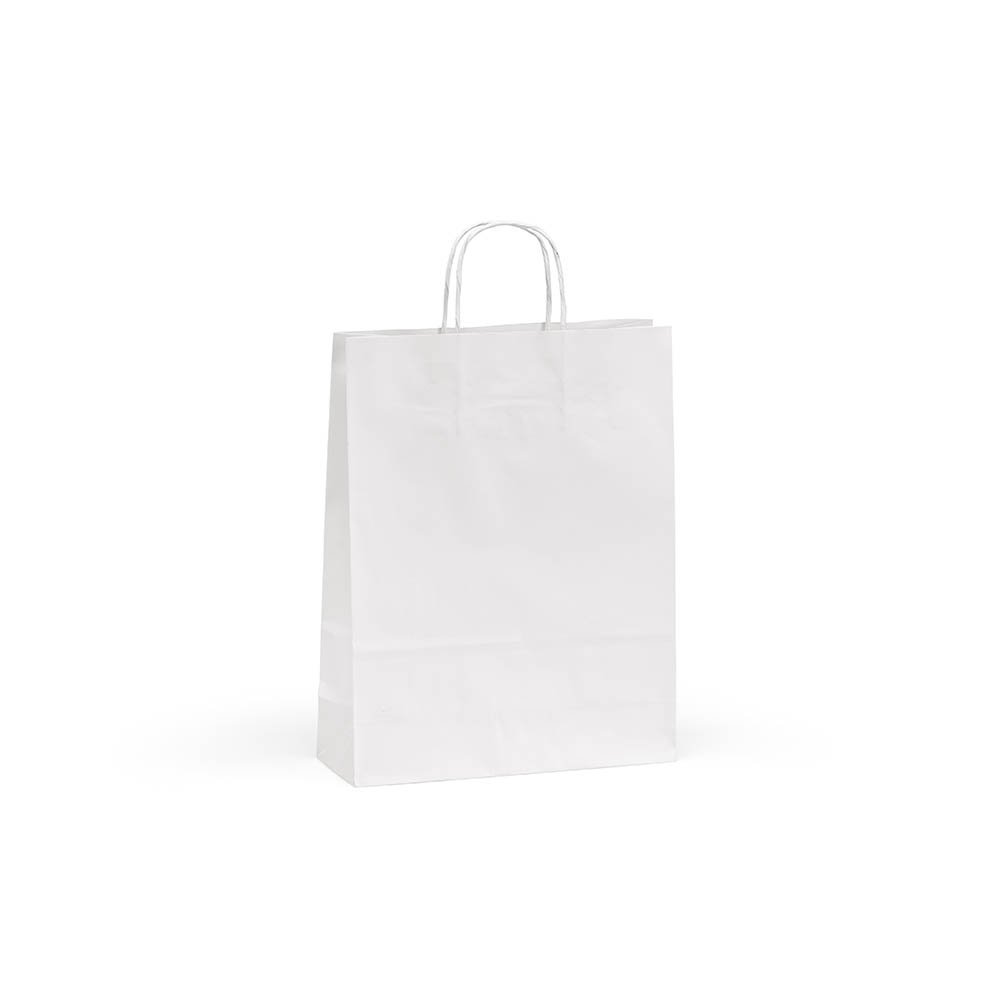 Sac kraft Etna M blanc 90g/m². Fabriqué au Portugal