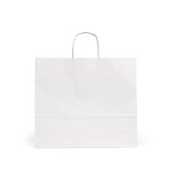 Vue 2 de Sac kraft blanc Etna XL 100g/m². Fabriqué au Portugal