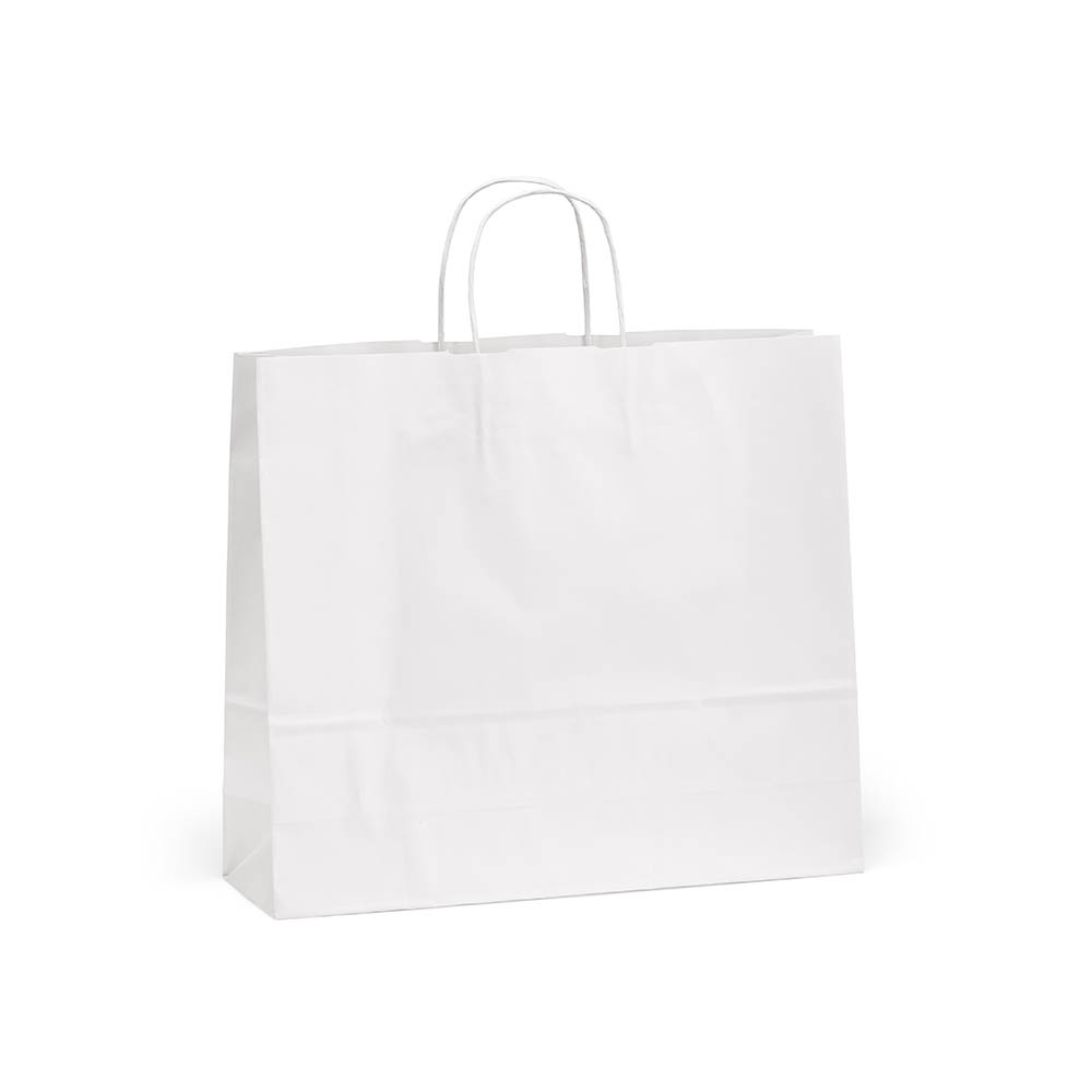 Sac kraft blanc Etna XL 100g/m². Fabriqué au Portugal
