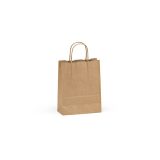 Vue 4 de Sac kraft recyclé Vesuvio S marron 115g/m². Fabriqué au Portugal