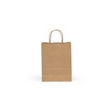 Vue 3 de Sac kraft recyclé Vesuvio S marron 115g/m². Fabriqué au Portugal