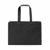 Vue 5 de Sac de courses Makalu en coton recyclé. 280 g/m². Anses de 65 cm