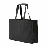 Vue 6 de Sac de courses Makalu en coton recyclé. 280 g/m². Anses de 65 cm