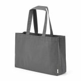 Vue 1 de Sac de courses Makalu en coton recyclé. 280 g/m². Anses de 65 cm