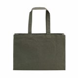 Vue 3 de Sac de courses Makalu en coton recyclé. 280 g/m². Anses de 65 cm