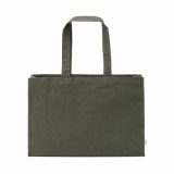 Vue 2 de Sac de courses Makalu en coton recyclé. 280 g/m². Anses de 65 cm