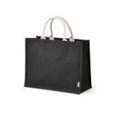 Vue 8 de Sac de courses Toubkal en jute et coton. Anses de 40 cm