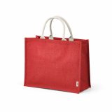 Vue 1 de Sac de courses Toubkal en jute et coton. Anses de 40 cm