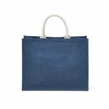 Vue 3 de Sac de courses Toubkal en jute et coton. Anses de 40 cm