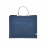Vue 2 de Sac de courses Toubkal en jute et coton. Anses de 40 cm