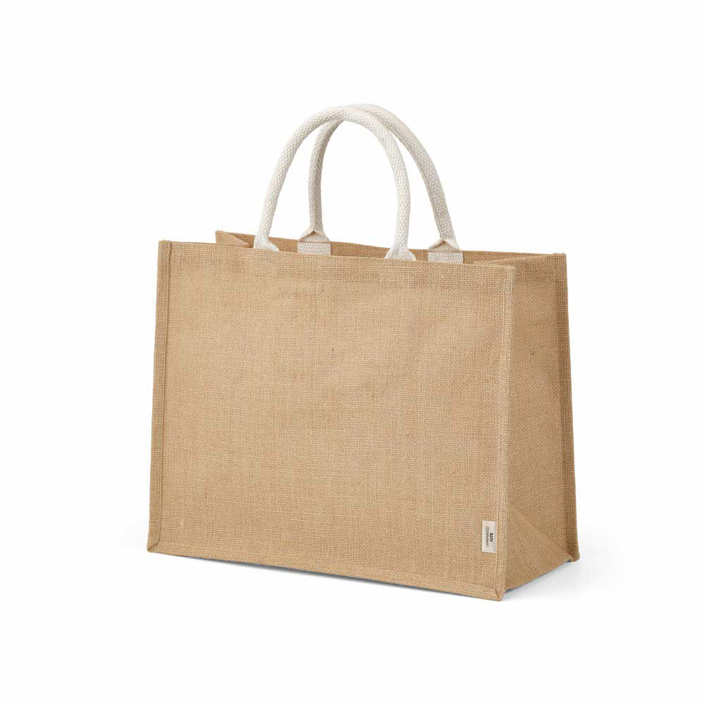 Sac de courses Toubkal en jute et coton. Anses de 40 cm