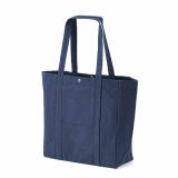 Vue 4 de Sac de courses Damavand en coton 360 g/m². Fermeture à pression