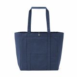 Vue 3 de Sac de courses Damavand en coton 360 g/m². Fermeture à pression
