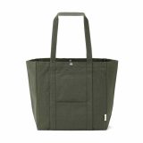 Vue 2 de Sac de courses Damavand en coton 360 g/m². Fermeture à pression
