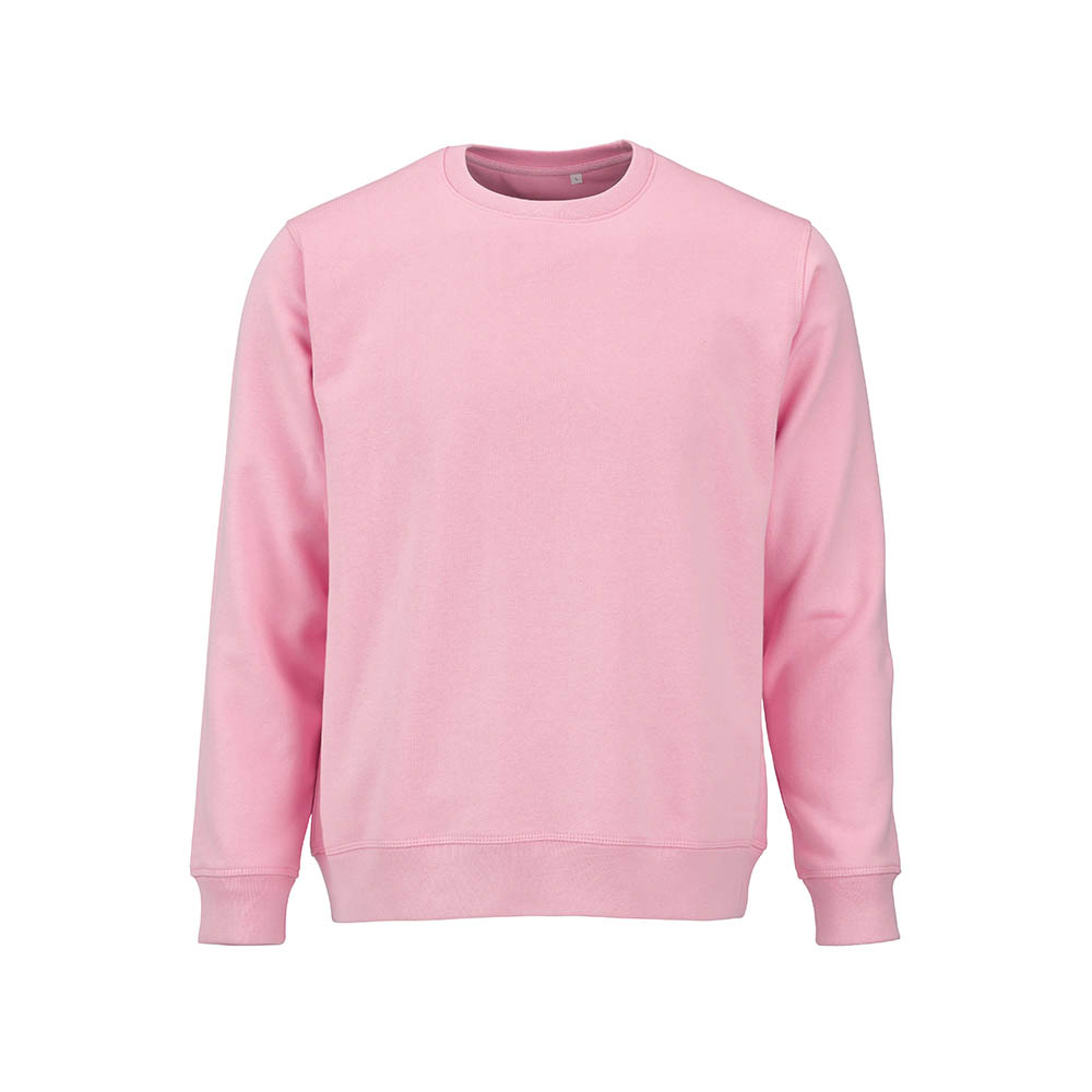 Sweat unisexe Waikiki à col rond. Coton bio et rPET. 300g/m²