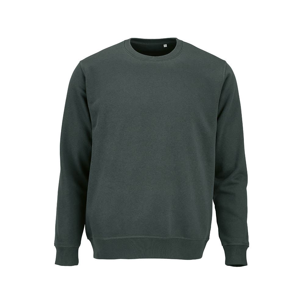 Sweat unisexe Waikiki à col rond. Coton bio et rPET. 300g/m²