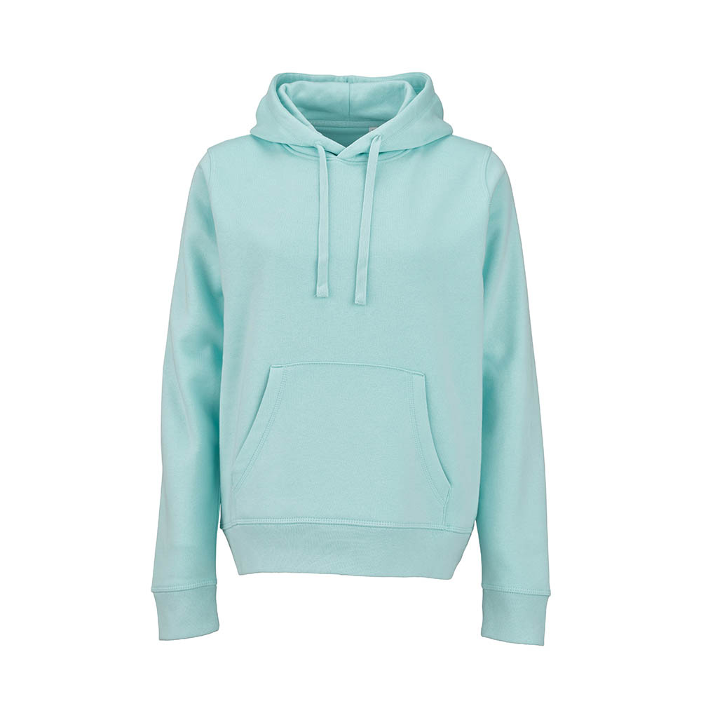 Sweat Bondi pour femme à capuche. Coton bio et rPET. 300g/m²