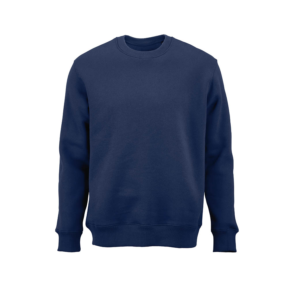 Sweat mixte Nazaré col rond. Coton bio, rCotton et rPET. Fabriqué au Portugal
