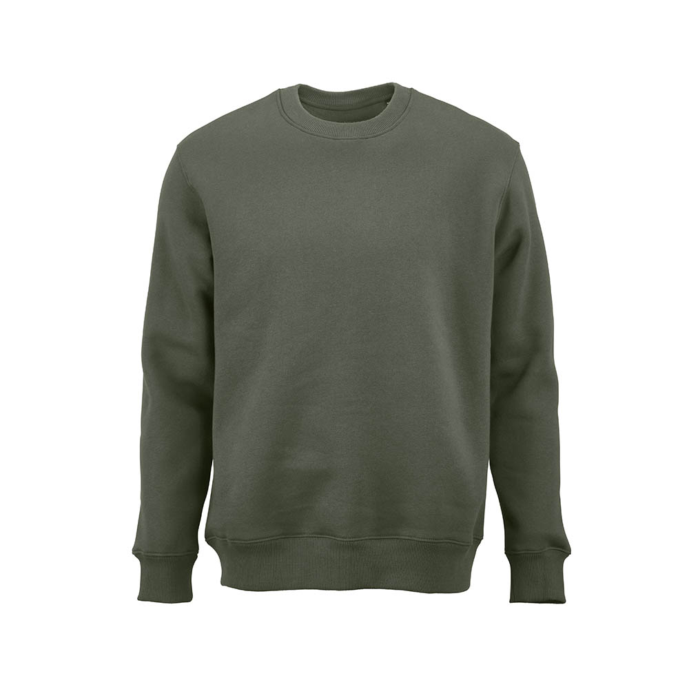 Sweat mixte Nazaré col rond. Coton bio, rCotton et rPET. Fabriqué au Portugal