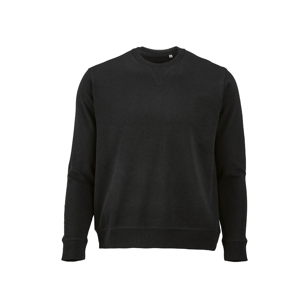 Sweat Capri mixte à col rond en french terry. 100% coton bio