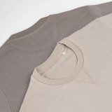 Vue 3 de Sweat Capri mixte à col rond en french terry. 100% coton bio
