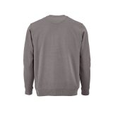 Vue 2 de Sweat Capri mixte à col rond en french terry. 100% coton bio