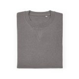 Vue 6 de Sweat Capri mixte à col rond en french terry. 100% coton bio