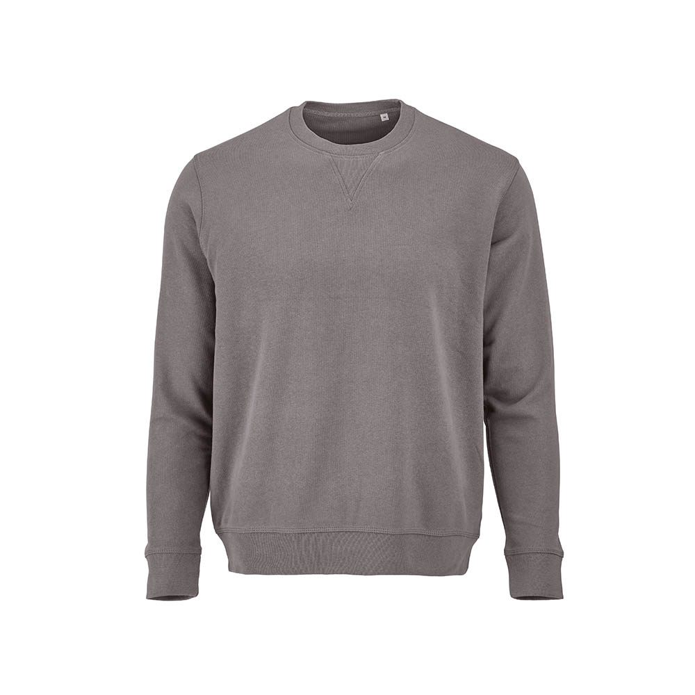 Sweat Capri mixte à col rond en french terry. 100% coton bio