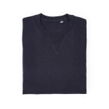Vue 5 de Sweat Capri mixte à col rond en french terry. 100% coton bio