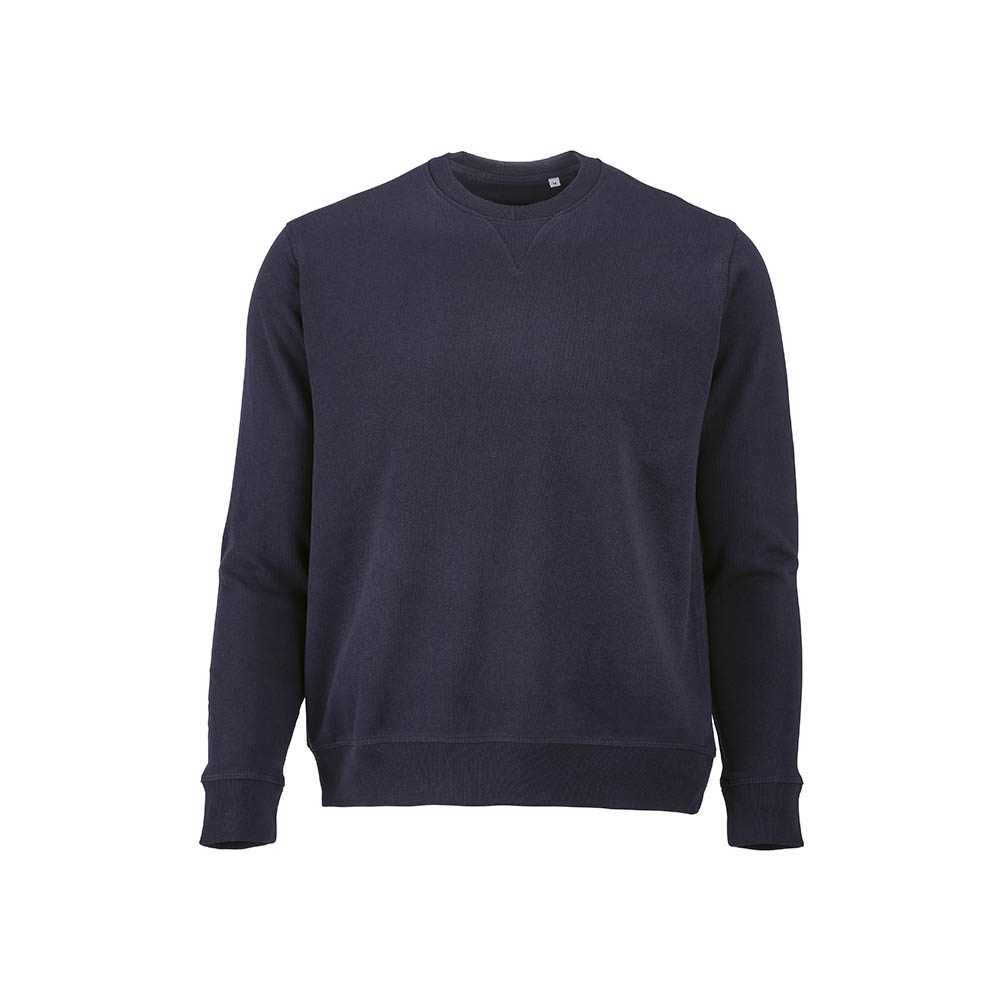 Sweat Capri mixte à col rond en french terry. 100% coton bio