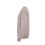 Vue 4 de Sweat Capri mixte à col rond en french terry. 100% coton bio