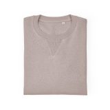 Vue 5 de Sweat Capri mixte à col rond en french terry. 100% coton bio