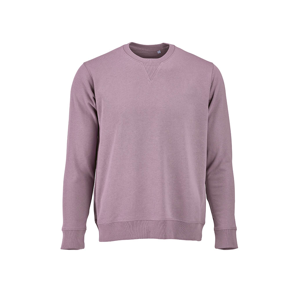 Sweat Capri mixte à col rond en french terry. 100% coton bio