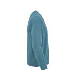 Vue 3 de Sweat Capri mixte à col rond en french terry. 100% coton bio
