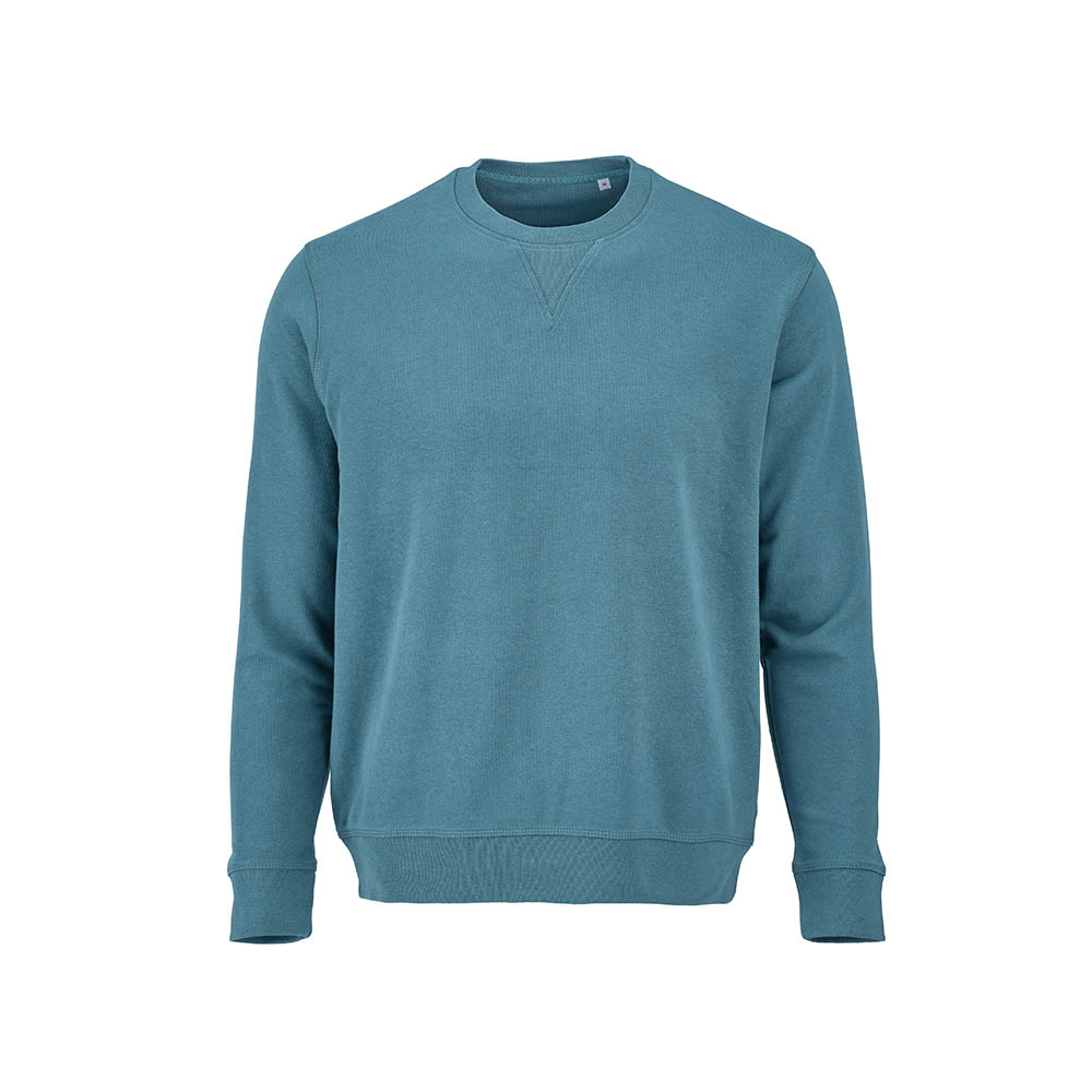 Sweat Capri mixte à col rond en french terry. 100% coton bio