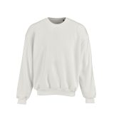 Vue 1 de Sweat oversize Whitehaven. Coton bio, rCotton et rPET. Fabriqué au Portugal