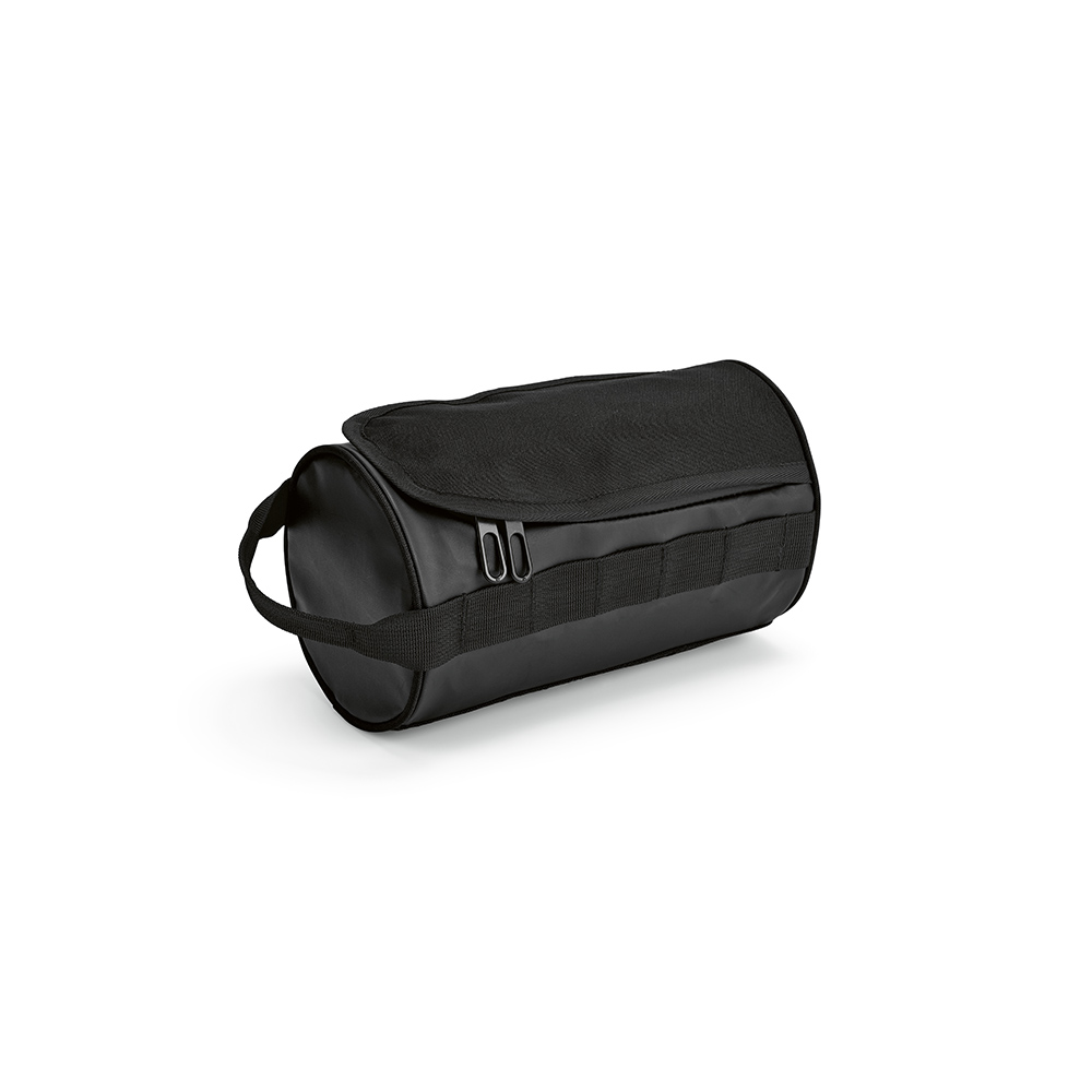 Trousse de toilette Riga 5,7L rPET, forme cylindre, poignée